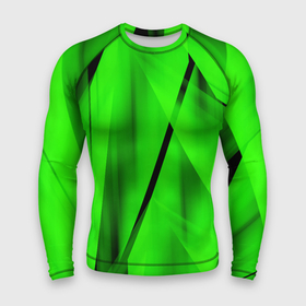 Мужской рашгард 3D с принтом Зеленый неон ,  |  | зелегь | зеленая абстракция | зеленка | зеленые линии | зеленые полосы | зеленый | зеленый неон | неон