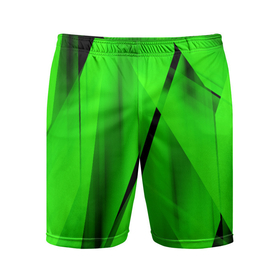 Мужские шорты спортивные с принтом Зеленый неон в Санкт-Петербурге,  |  | зелегь | зеленая абстракция | зеленка | зеленые линии | зеленые полосы | зеленый | зеленый неон | неон