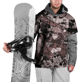 Накидка на куртку 3D с принтом Аста в Белгороде, 100% полиэстер |  | Тематика изображения на принте: asta | black clover | акума | аста | демон | пятилистник | черный клевер