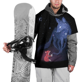 Накидка на куртку 3D с принтом Лиса и ее дух в Белгороде, 100% полиэстер |  | Тематика изображения на принте: fox | moon | stars | дух | звезды | лес | леса | лиса | лиса и лес | лисичка | лисичка в лесу | лисички в космосе | лисы | луна | небо | ночное небо | с лисами | темнота