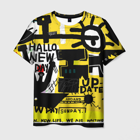 Мужская футболка 3D с принтом абстракция в Петрозаводске, 100% полиэфир | прямой крой, круглый вырез горловины, длина до линии бедер | 2020 | абстракция | граффити | стиль | тренд | уличный стиль | урбан