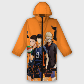 Дождевик унисекс 3D с принтом Haikyu | Team в городе Новоалтайск,  |  | Тематика изображения на принте: anime | haikyu | karasuno | tyan | аниме | анимэ | волейбол | карасуно | киёко симидзу | корасуно | маленький гигант | онимэ | сёё хината | состав | тобио кагэяма | тян