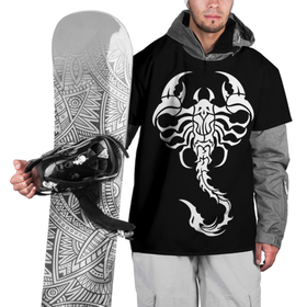 Накидка на куртку 3D с принтом Скорпион в Кировске, 100% полиэстер |  | знак зодиака | природа. | ракообразные | скорпион | ядовитые существа