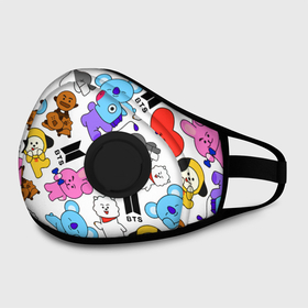 Маска из неопрена с принтом BTS / BT21 в городе Новоалтайск, неопрен 100% | Форма огибающая нос. Резинки для ушей с дополнительной резинкой на затылке. Клапан для выдоха для активного дыхания при занятиях спортом. Эластичный материал маски и окантовки для лучшего растяжения и прилегания маски.  | bangtan sonyeondan | bts | bts love. | kpop | битиэс | бтс | кпоп | фанфик бтс | чон чонгук