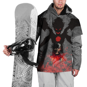 Накидка на куртку 3D с принтом Черный клевер в Белгороде, 100% полиэстер |  | Тематика изображения на принте: asta | black clover | акума | аста | демон | пятилистник | черный клевер