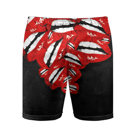Мужские шорты спортивные с принтом Губы в Курске,  |  | lips | губы | любовь | страсть