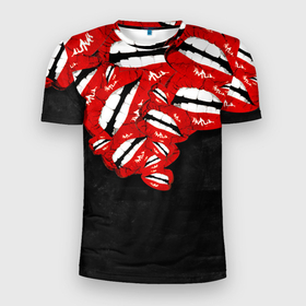 Мужская футболка 3D спортивная с принтом Губы в Курске, 100% полиэстер с улучшенными характеристиками | приталенный силуэт, круглая горловина, широкие плечи, сужается к линии бедра | lips | губы | любовь | страсть
