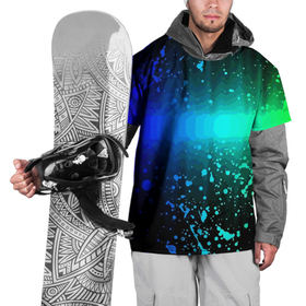 Накидка на куртку 3D с принтом Neon в Кировске, 100% полиэстер |  | color | fashion | neon | paint | spray | брызги | краска | мода | неон | цвет