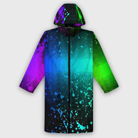 Дождевик унисекс 3D с принтом Neon в городе Новоалтайск,  |  | color | fashion | neon | paint | spray | брызги | краска | мода | неон | цвет