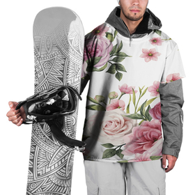 Накидка на куртку 3D с принтом Розовые розы в Белгороде, 100% полиэстер |  | Тематика изображения на принте: pink | rose | букет | розовое настроение | цветы