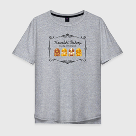 Мужская футболка хлопок Oversize с принтом Baby Nifflers Baked Goods в Белгороде, 100% хлопок | свободный крой, круглый ворот, “спинка” длиннее передней части | fantastic beasts and where to find them | niffler | vdosadir | wizarding world | нюхлер | нюхль