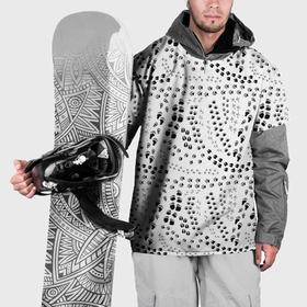 Накидка на куртку 3D с принтом Дорожки из следов в Новосибирске, 100% полиэстер |  | bear | dog | elk | footprints | fox | hare | plate | wolf | волк | заяц | лиса | лось | медведь | плита | следы | собака