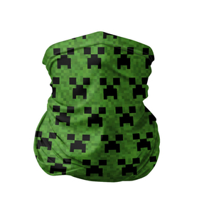 Бандана-труба 3D с принтом Minecraft в Новосибирске, 100% полиэстер, ткань с особыми свойствами — Activecool | плотность 150‒180 г/м2; хорошо тянется, но сохраняет форму | Тематика изображения на принте: creeper | minecraft | блок | игра | крипер | майнкрафт | победитель | приключения