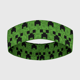 Повязка на голову 3D с принтом Minecraft в городе Новоалтайск,  |  | creeper | minecraft | блок | игра | крипер | майнкрафт | победитель | приключения