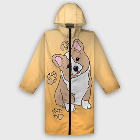 Дождевик унисекс 3D с принтом Персик Корги в городе Новоалтайск,  |  | baby | corgi | dog | kawaii | вельш корги | девочкам | детям | животные | каваи | корги | лапки | лапы | малыш | мальчикам | мордочка | мультяшный | персик | пес | песик | питомец | подарок | пушистый | следы
