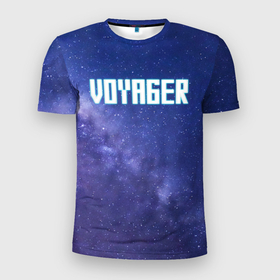 Мужская футболка 3D Slim с принтом Voyager в Новосибирске, 100% полиэстер с улучшенными характеристиками | приталенный силуэт, круглая горловина, широкие плечи, сужается к линии бедра | Тематика изображения на принте: noize mc | noize mc voyager 1 | voyager | вояджер 1 | вселенная | галактика | и клином сходится свет | космос | меня сносит звездный ветер | млечный путь | одиночество | пустота | эй земля алло выходи на связь