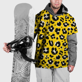 Накидка на куртку 3D с принтом Желтый леопард в Петрозаводске, 100% полиэстер |  | Тематика изображения на принте: животные | леопард | окрас | пятна