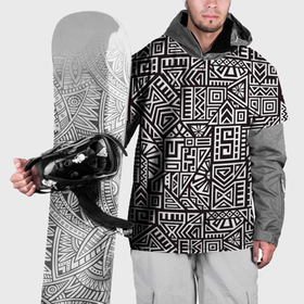 Накидка на куртку 3D с принтом Лабиринты в Кировске, 100% полиэстер |  | 