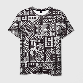 Мужская футболка 3D с принтом Лабиринты в Тюмени, 100% полиэфир | прямой крой, круглый вырез горловины, длина до линии бедер | 