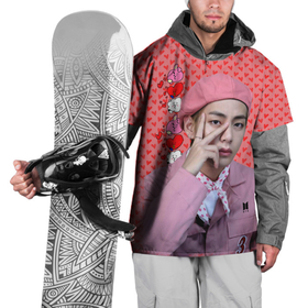 Накидка на куртку 3D с принтом BTS. Ким Тэ Хён в Тюмени, 100% полиэстер |  | Тематика изображения на принте: bts | бтс | ким тэ хён k pop | корейская группа | мальчиковая группа | молодежная группа | музыка | поп группа