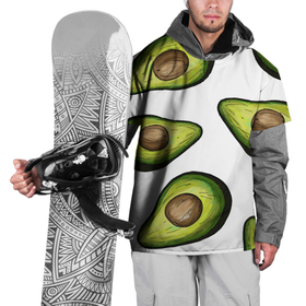 Накидка на куртку 3D с принтом Авокадо в Новосибирске, 100% полиэстер |  | avocado | fruit | авокадо | овощ | фрукт