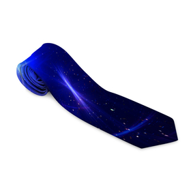 Галстук 3D с принтом Космический вихрь в Санкт-Петербурге, 100% полиэстер | Длина 148 см; Плотность 150-180 г/м2 | cosmos | астрономия | звезда | звезды | космос | синий блик