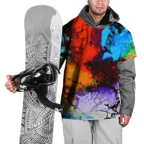 Накидка на куртку 3D с принтом Импрессия , 100% полиэстер |  | color | fashion | impression | vanguard | авангард | импрессия | мода | цвет