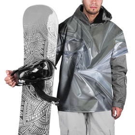 Накидка на куртку 3D с принтом Фольга в Тюмени, 100% полиэстер |  | Тематика изображения на принте: fashion | foil | texture | vanguard | авангард | мода | текстура | фольга