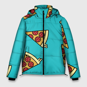 Мужская зимняя куртка 3D с принтом пицца , верх — 100% полиэстер; подкладка — 100% полиэстер; утеплитель — 100% полиэстер | длина ниже бедра, свободный силуэт Оверсайз. Есть воротник-стойка, отстегивающийся капюшон и ветрозащитная планка. 

Боковые карманы с листочкой на кнопках и внутренний карман на молнии. | еда | пицца | фастфуд