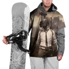 Накидка на куртку 3D с принтом PUBG в Тюмени, 100% полиэстер |  | Тематика изображения на принте: game | playerunknowns battlegrounds | pubg | выживший | игра | королевская битва | пабг | экшн