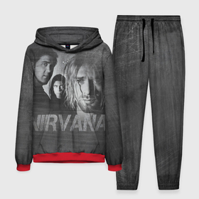 Мужской костюм 3D (с толстовкой) с принтом Нирвана в городе Новоалтайск,  |  | kurt cobain | nirvana | rock | курт кобейн | нирвана | рок