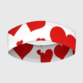 Повязка на голову 3D с принтом Сердечки в Санкт-Петербурге,  |  | love | любовь | сердечки | сердечко | сердца