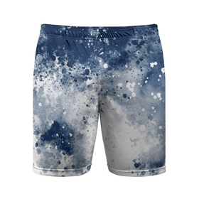 Мужские шорты спортивные с принтом Чернильные капли в Тюмени,  |  | drops | gradient | ink | neon | stains | градиент | капли | неон | разводы | чернила
