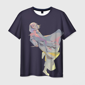 Мужская футболка 3D с принтом Маньяк акудама в Кировске, 100% полиэфир | прямой крой, круглый вырез горловины, длина до линии бедер | akudama | akudama drive | акудама | акудама драйв