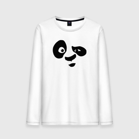 Мужской лонгслив хлопок с принтом Панда в Санкт-Петербурге, 100% хлопок |  | panda | образ | панда | рисунок | силуэт