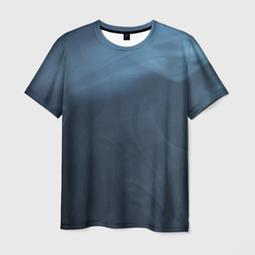 Мужская футболка 3D с принтом Дымчатый в Санкт-Петербурге, 100% полиэфир | прямой крой, круглый вырез горловины, длина до линии бедер | smoke | vape | дым | синий дым | туман