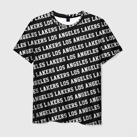 Мужская футболка 3D с принтом Лос-Анджелес Лейкерс в Кировске, 100% полиэфир | прямой крой, круглый вырез горловины, длина до линии бедер | lakers | los angeles | los angeles lakers | nba | анжелес | баскетбол | лейкерс | лос | лос анджелес | лос анджелес лейкерс | нба