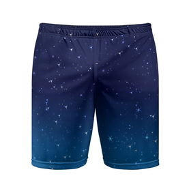 Мужские шорты спортивные с принтом Звездное небо в Белгороде,  |  | cosmos | space | астрономия | звезды | космос