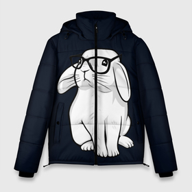 Мужская зимняя куртка 3D с принтом Кролик Хипстер в Санкт-Петербурге, верх — 100% полиэстер; подкладка — 100% полиэстер; утеплитель — 100% полиэстер | длина ниже бедра, свободный силуэт Оверсайз. Есть воротник-стойка, отстегивающийся капюшон и ветрозащитная планка. 

Боковые карманы с листочкой на кнопках и внутренний карман на молнии. | Тематика изображения на принте: 100 | alter | bad | beard | boy | dead | death | ego | girl | head | hipster | life | old | omg | rabbit | real | retro | skull | wolf | белый | борода | бородач | босс | брат | бро | волк | гитара | гитарист | заяц | кролик | на | ретро | 