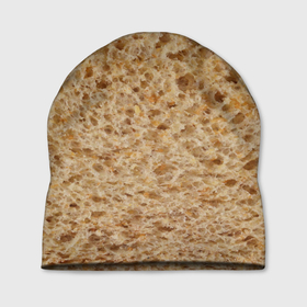 Шапка 3D с принтом Хлеб в Курске, 100% полиэстер | универсальный размер, печать по всей поверхности изделия | Тематика изображения на принте: 2020 | 2021 | еда | лаваш | плед | подарок | приколы | текстура | футболка | хлеб