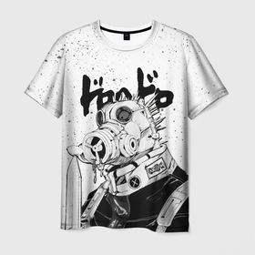 Мужская футболка 3D с принтом DOROHEDORO в Новосибирске, 100% полиэфир | прямой крой, круглый вырез горловины, длина до линии бедер | anime | caiman | dorohedoro | manga | аниме | дорохедоро | кайман | манга