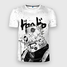 Мужская футболка 3D спортивная с принтом DOROHEDORO в Кировске, 100% полиэстер с улучшенными характеристиками | приталенный силуэт, круглая горловина, широкие плечи, сужается к линии бедра | anime | caiman | dorohedoro | manga | аниме | дорохедоро | кайман | манга