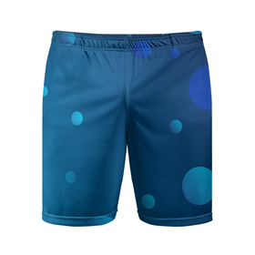 Мужские шорты спортивные с принтом Пузыри ,  |  | градиент | круг | пузыри | пузырь | шар