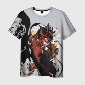 Мужская футболка 3D с принтом Hell Asta в Курске, 100% полиэфир | прямой крой, круглый вырез горловины, длина до линии бедер | anime | asta | black clover | demon | magic | yuno | аниме | аниме черный клевер | анимэ | аста | демон | клевер | магия | черный клевер | юно