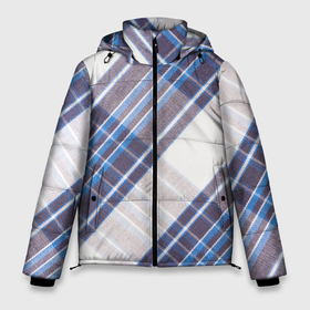 Мужская зимняя куртка 3D с принтом Шотландка | Scottish | Tartan (Z) , верх — 100% полиэстер; подкладка — 100% полиэстер; утеплитель — 100% полиэстер | длина ниже бедра, свободный силуэт Оверсайз. Есть воротник-стойка, отстегивающийся капюшон и ветрозащитная планка. 

Боковые карманы с листочкой на кнопках и внутренний карман на молнии. | abstract | checkered | geometry | geometry stripes | plaid | texture | абстракция | геометрические полосы | геометрия | джентельмены | клетчатый | тартан | текстура | шотландка