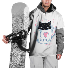 Накидка на куртку 3D с принтом Я Люблю Спать в Новосибирске, 100% полиэстер |  | Тематика изображения на принте: cat | cats | coffee | i | love | nekoffee | night | sleep | вечер | жарко | зима | кот | котенок | котик | котэ | котяра | котята | кофе | кошка | люблю | любовь | нежное | нежный | ночь | сон | спать | тепло | холод | холодно | я