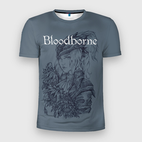 Мужская футболка 3D спортивная с принтом Bloodborne , 100% полиэстер с улучшенными характеристиками | приталенный силуэт, круглая горловина, широкие плечи, сужается к линии бедра | dark souls | demon souls | demons souls | demons souls remastered | git gud | гит гуд | дарк соулз | демон соулз