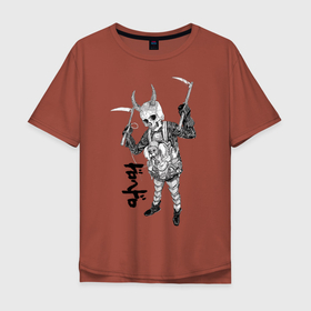 Мужская футболка хлопок Oversize с принтом DOROHEDORO в Белгороде, 100% хлопок | свободный крой, круглый ворот, “спинка” длиннее передней части | anime | dorohedoro | ebisu | manga | аниме | дорохедоро | манга | эбису