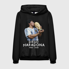 Мужская толстовка 3D с принтом Diego Maradona , 100% полиэстер | двухслойный капюшон со шнурком для регулировки, мягкие манжеты на рукавах и по низу толстовки, спереди карман-кенгуру с мягким внутренним слоем. | 10 | 1960 | 2020 | argentina | barcelona | diego | football | legend | leo | lionel | maradona | messi | retro | rip | soccer | аргентина | барселона | бога | диего | легенда | лионель | марадона | месси | мяч | ретро | рука | форма | футбол