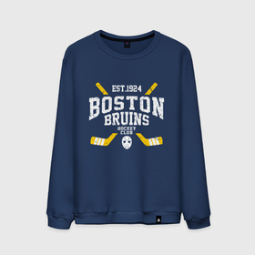 Мужской свитшот хлопок с принтом Бостон Брюинз в Санкт-Петербурге, 100% хлопок |  | boston | boston bruins | bruins | hockey | nhl | usa | бостон | бостон брюинз | нхл | спорт | сша | хоккей | шайба